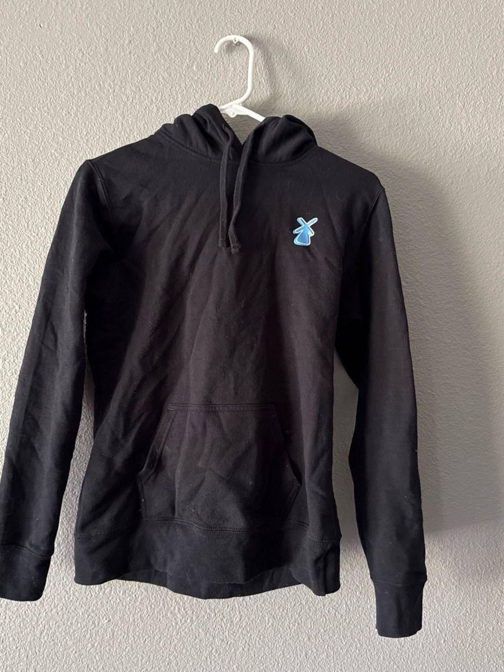 Dutch Bros Black Hoodie with Light Blue Logo